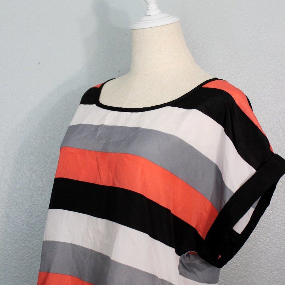 Heart Soul Open Back Tie Striped Tunic Size XL - Picture 3 of 9